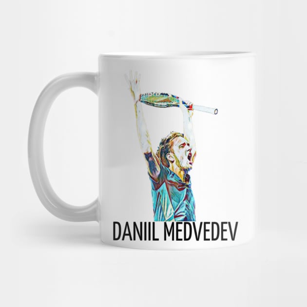 Daniil Medvedev by BorodinaAlen